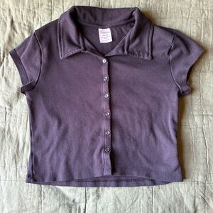 No Boundaries Black Button-Up Shirt
